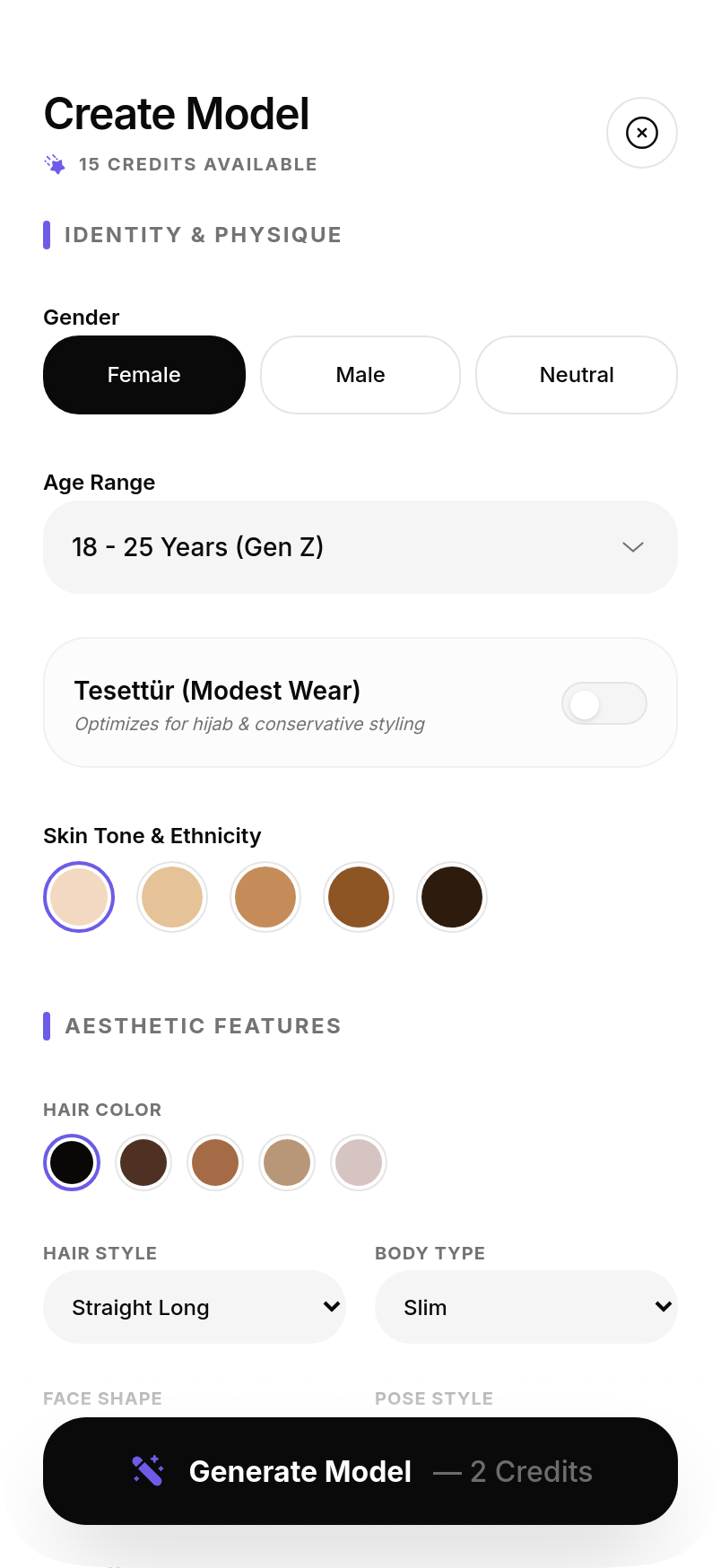 Create the model — CatWalq